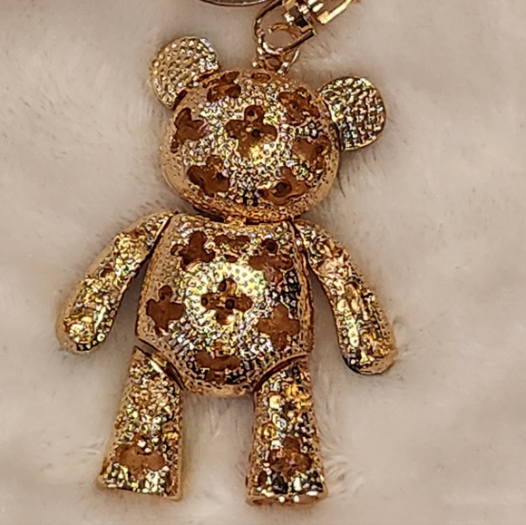 Multicolor Movable Teddy Bear Keychain Bag Charm - Picture 3 of 4